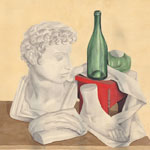 COLLECTION tempera painting on thin cardboard.