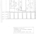 Technical set design. Scene of the island. Plan and side view.